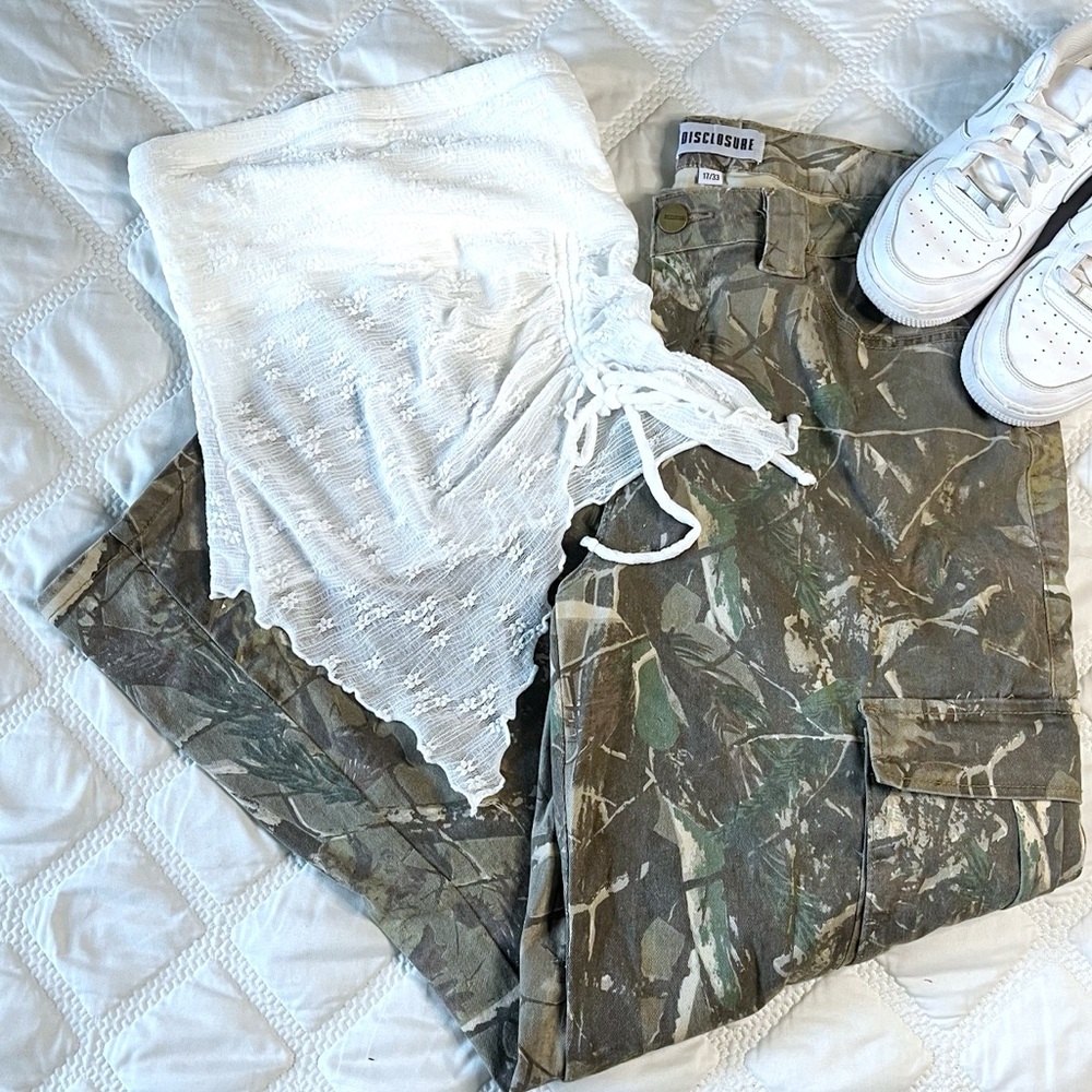 Camo Wide Leg Pants